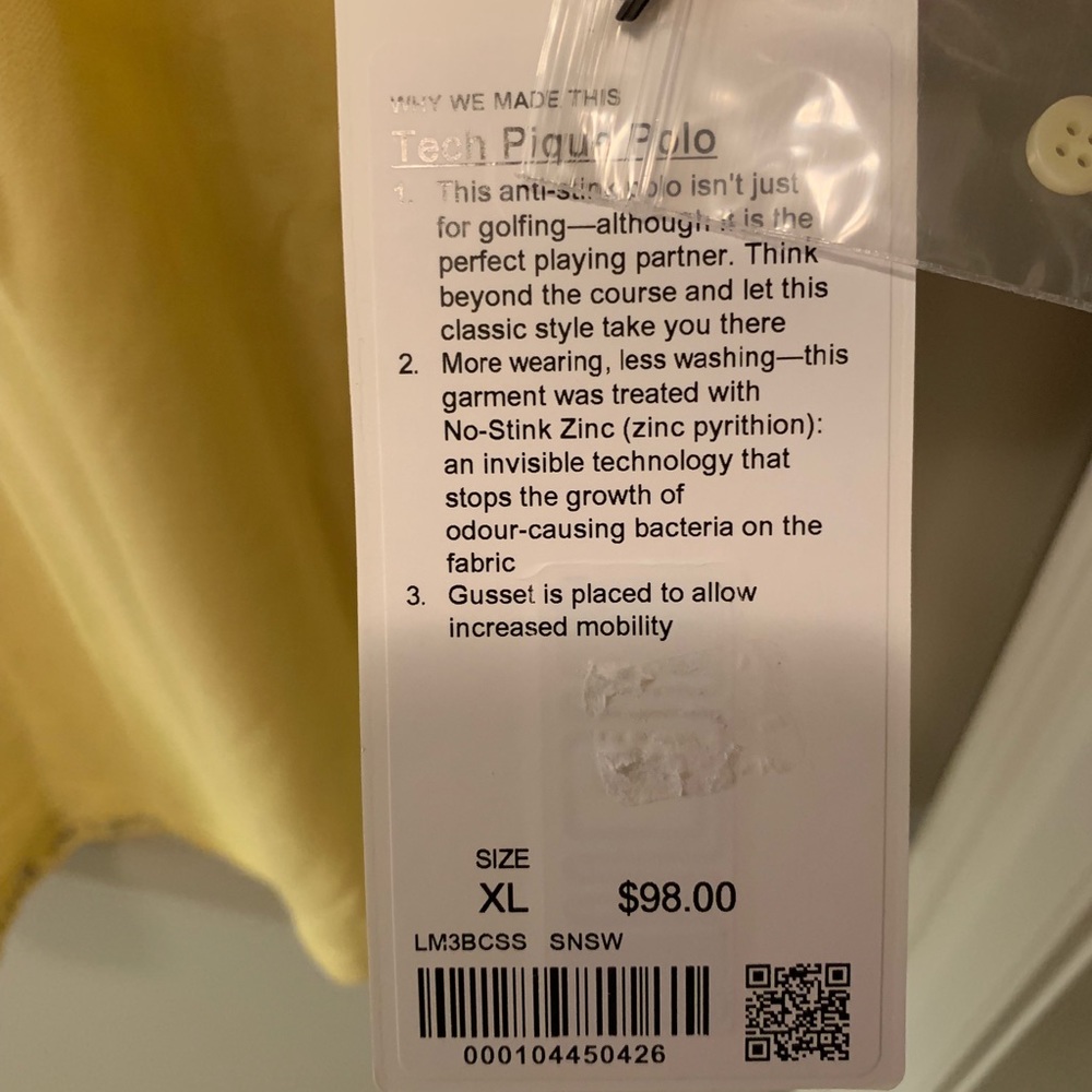 Lululemon men’s polo